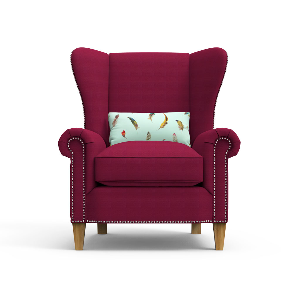 KNIGHTS Arm Chair - Maroon